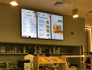 Vertical Digital Menu for resturants